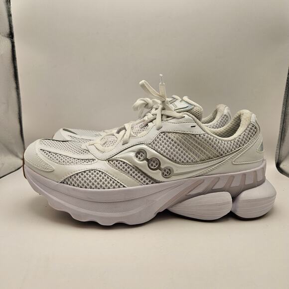SAUCONY MEN\'S 10.5 GRID NXT WHITE RUNNING SNKR S70797-4 NWOB main image 5